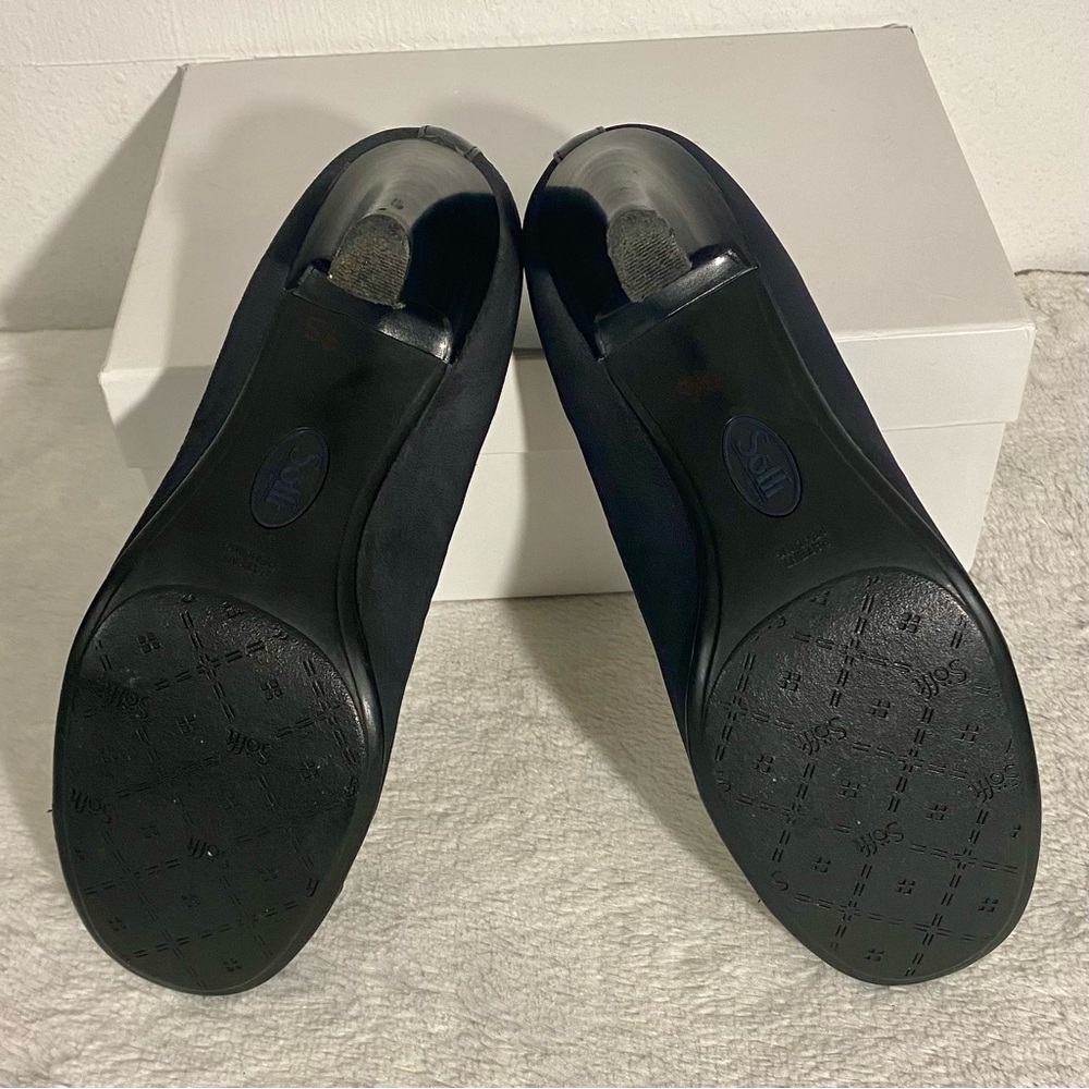 Sofft Suede Leather Cap Toe Pumps Women’s Size 8M Blue Gray - Picture 8 of 11